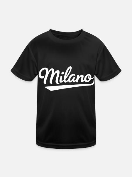 Milano - T-shirt sport Enfant - noir - Devant