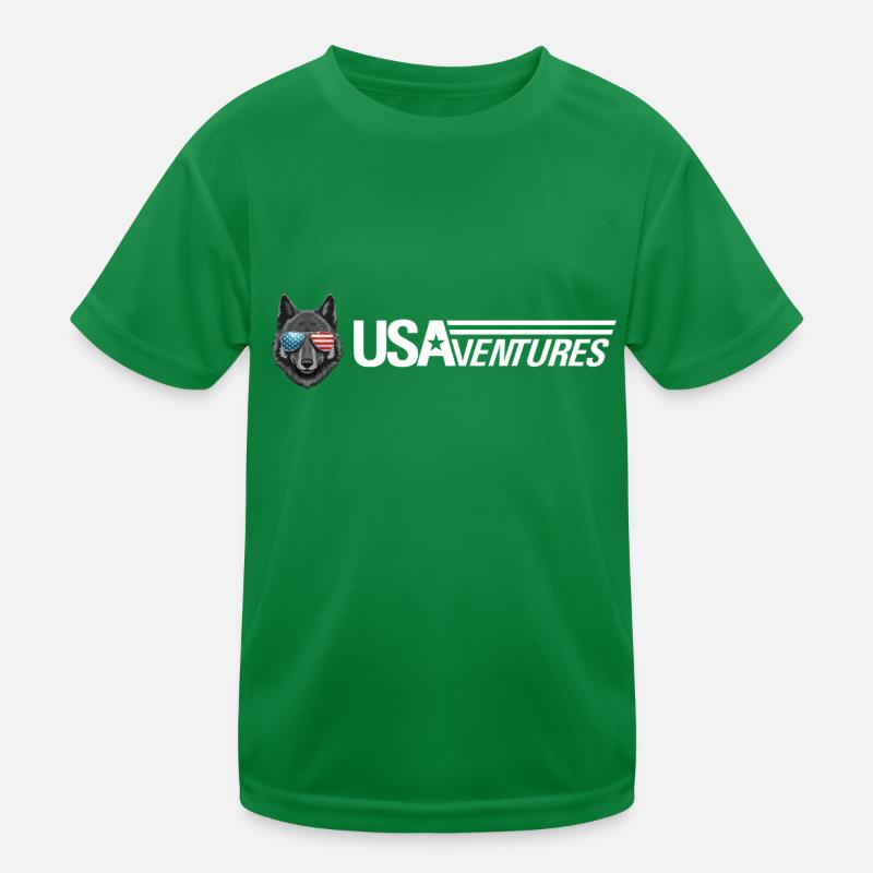 Logo loup usaventures T-shirt sport Enfant