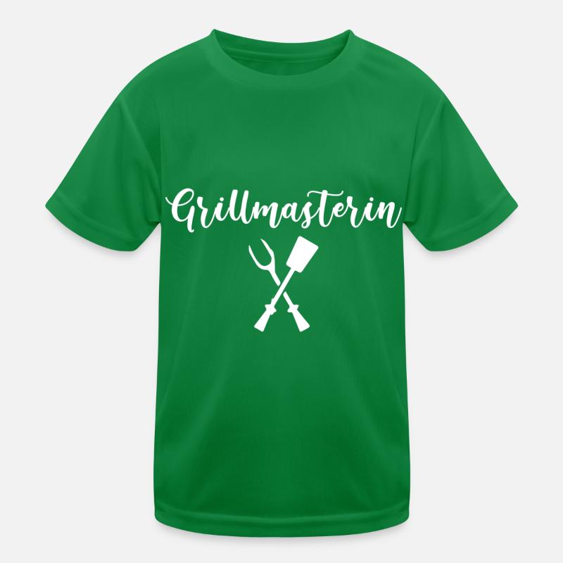 grillmasterin, white,grill,grillmaster, Kids Functional T-Shirt