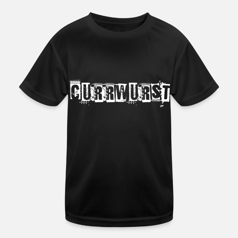 Currywurst Kinder Funktions-T-Shirt