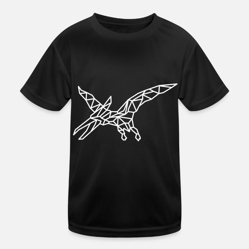 Flugsaurier Dino Geometrie Kinder Funktions-T-Shirt