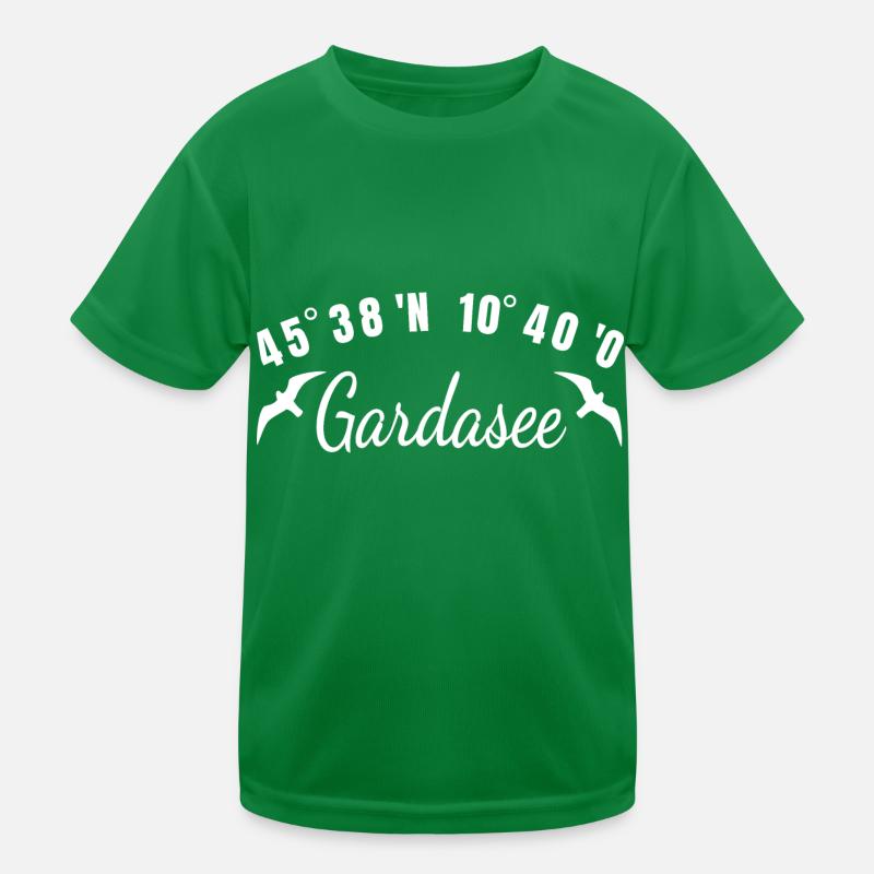 Le lac de Garde coordonne le cadeau de Noël Lago Di Garda T-shirt sport Enfant