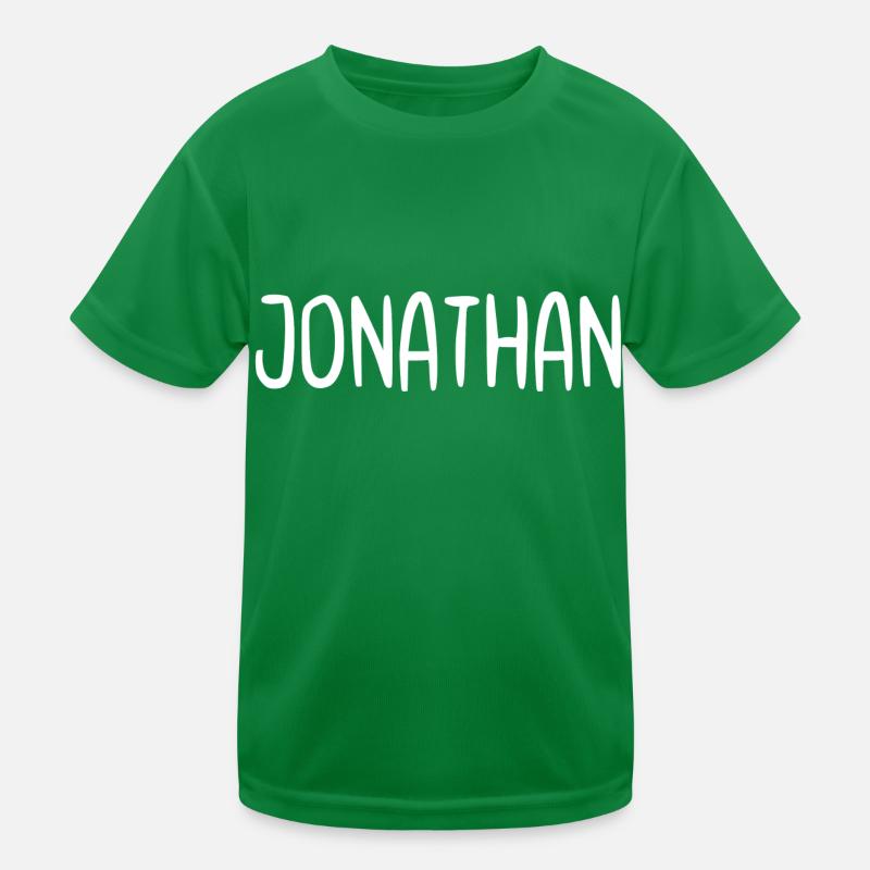 Jonathan Custom Name Schriftart Text Geburtstag Kinder Funktions-T-Shirt