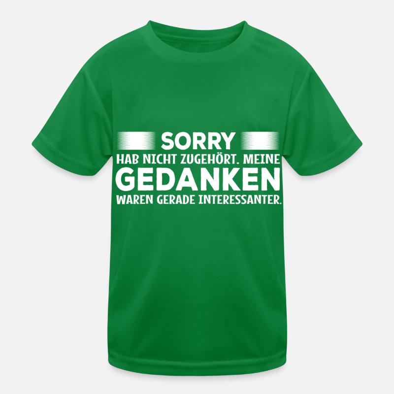Lieber Gedanken - Spruch Statement Fun Sarkasmus Kinder Funktions-T-Shirt