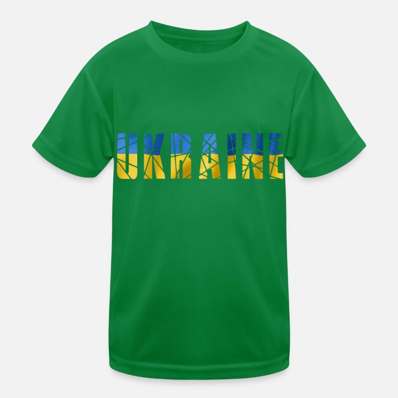 Ukraine Kinder Funktions-T-Shirt