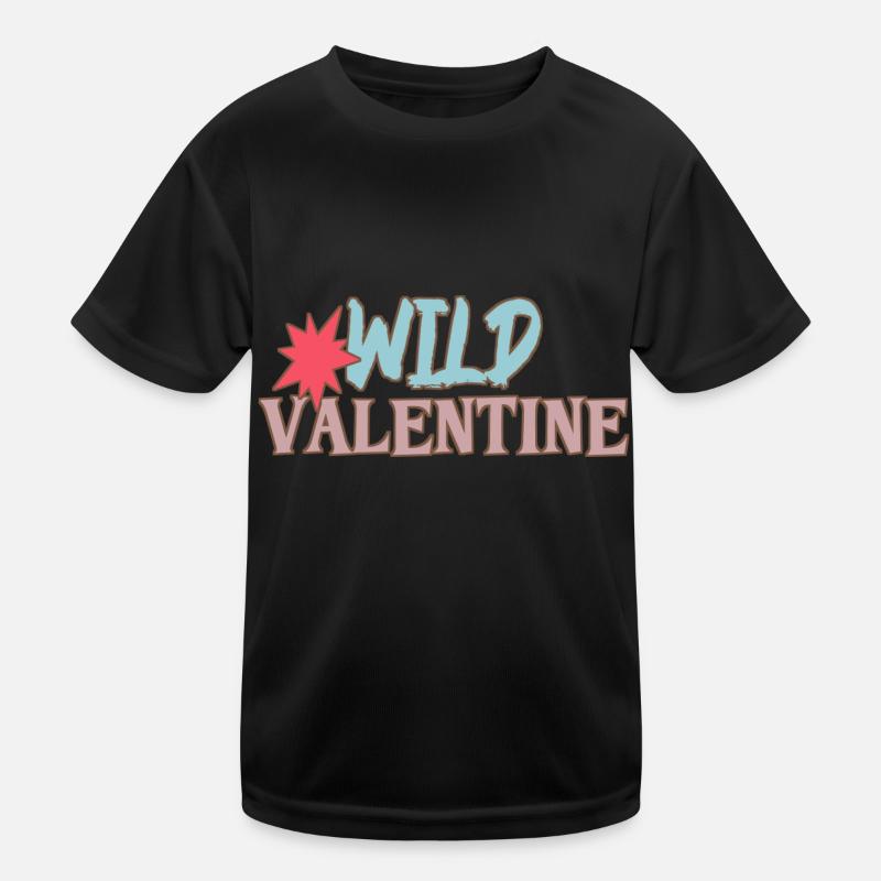 Wildes Valentine Kinder Funktions-T-Shirt
