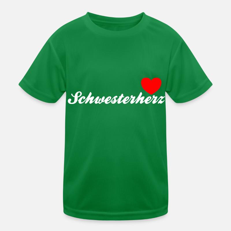 Schwesterherz | White Kinder Funktions-T-Shirt