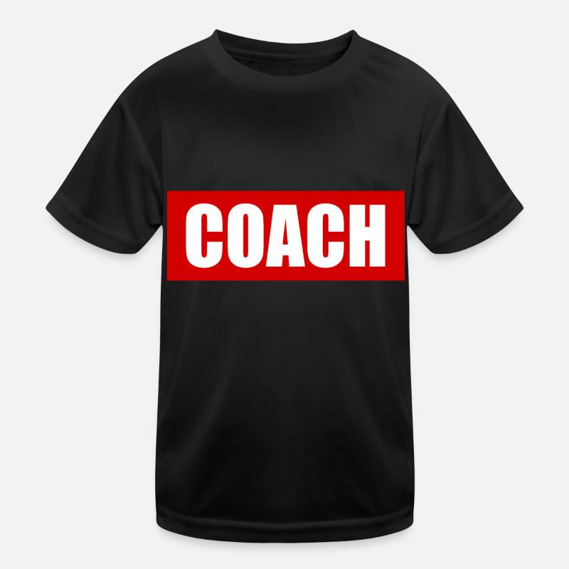 Coach - Kinder Funktions-T-Shirt - Schwarz