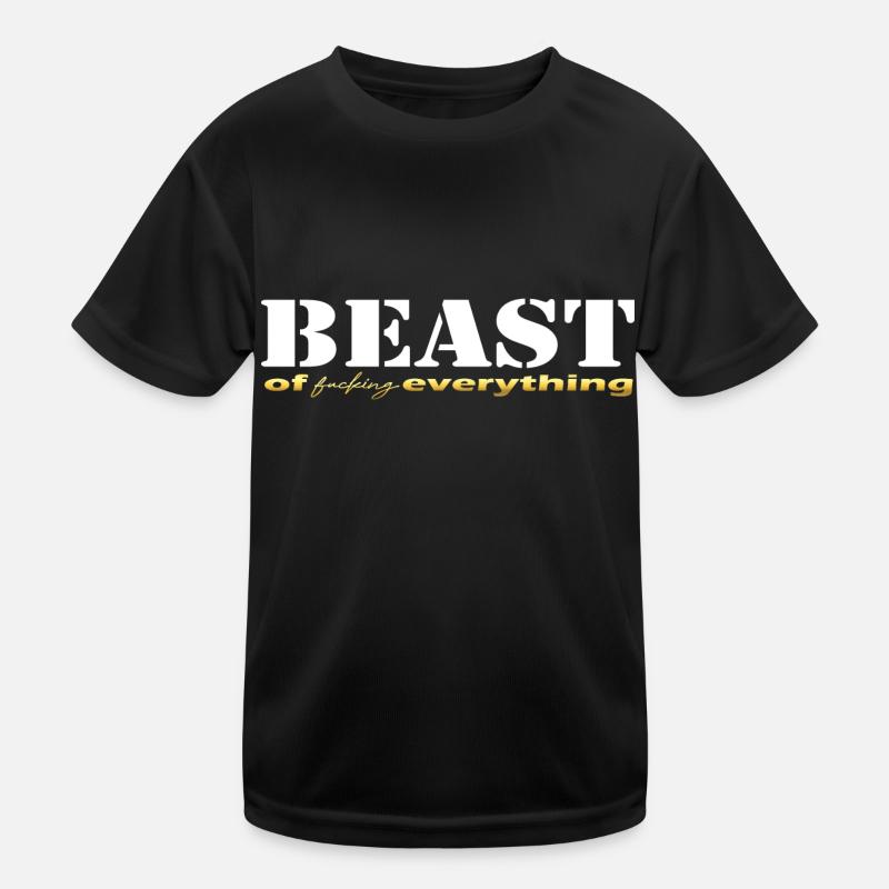 Beast everything white Kinder Funktions-T-Shirt