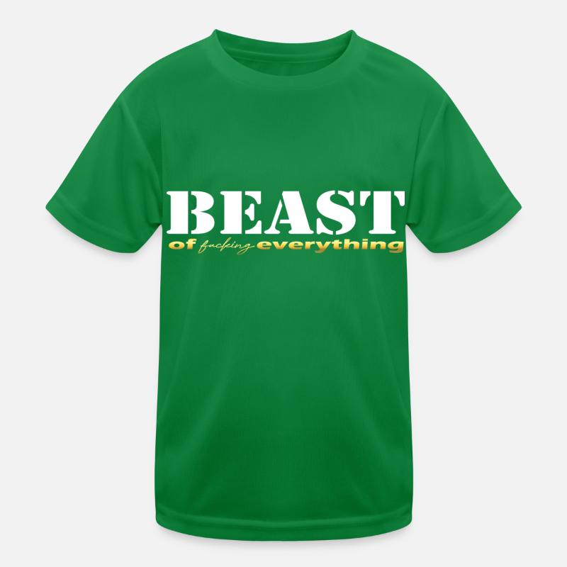 Beast everything white Kinder Funktions-T-Shirt