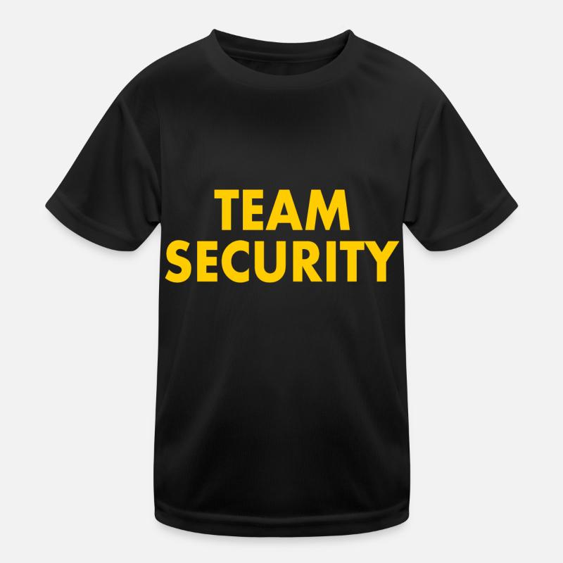 Team security Kinder Funktions-T-Shirt
