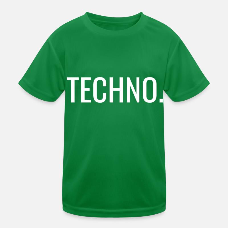 Techno. Kinder Funktions-T-Shirt