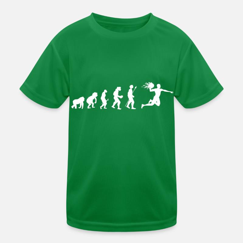 Handball Evolution Geschenkidee Kinder Funktions-T-Shirt