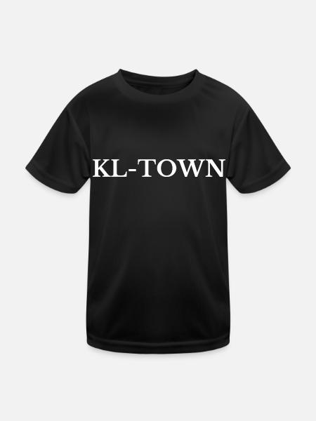 Kaiserslautern KL-Town - Kinder Funktions-T-Shirt - Schwarz - Vorne