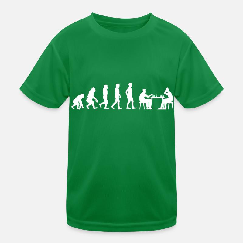 Schachspieler Evolution Schach Kinder Funktions-T-Shirt