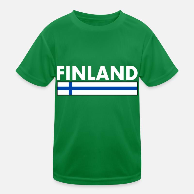Finnland Kinder Funktions-T-Shirt