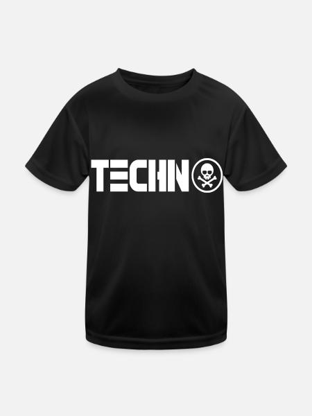 techno 333 - T-shirt sport Enfant - noir - Devant