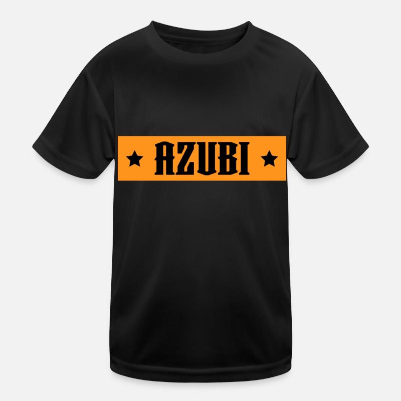 AZUBI orange tshirt Kinder Funktions-T-Shirt