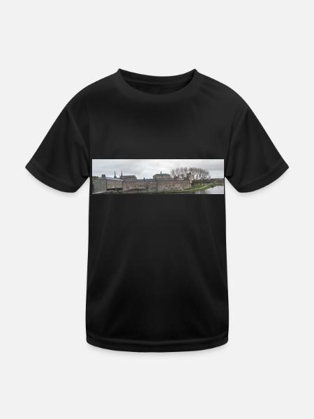 Enniskillen Castle, Irland. - Kinder Funktions-T-Shirt - Schwarz - Vorne