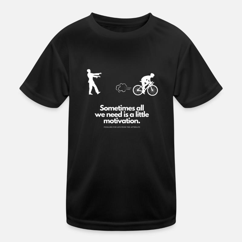Extra Motivation for Cyclist Zombie Kids Functional T-Shirt