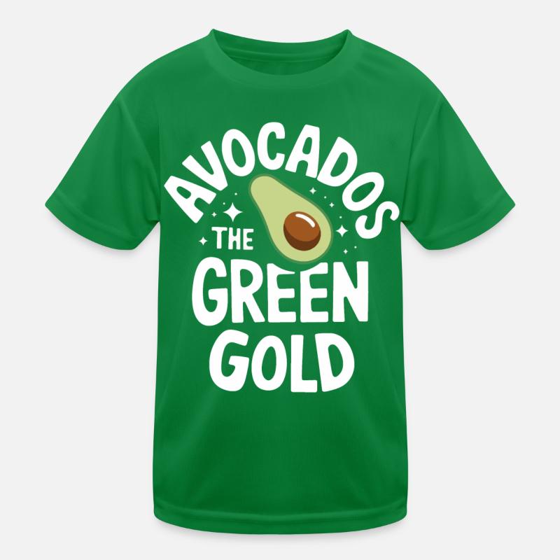 Avocado Essen Guacamole Vegan Kinder Funktions-T-Shirt
