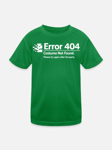Erreur 404 Costume non trouvé - T-shirt sport Enfant - vert - Devant
