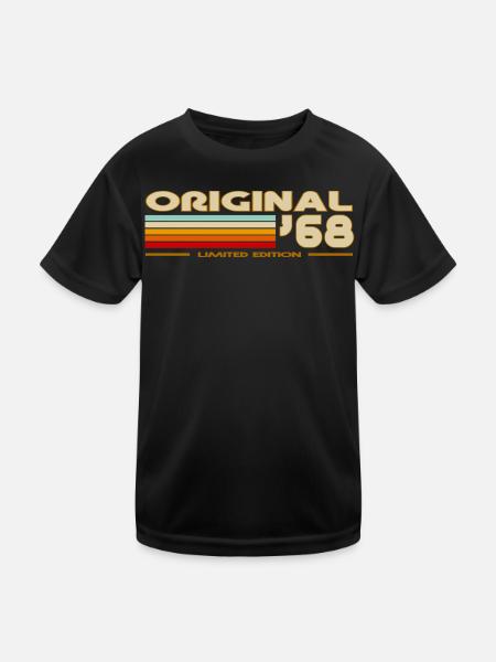 1968 - Kinder Funktions-T-Shirt - Schwarz
