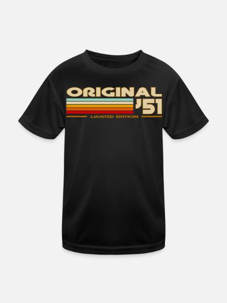 1951 - Kinder Funktions-T-Shirt - Schwarz