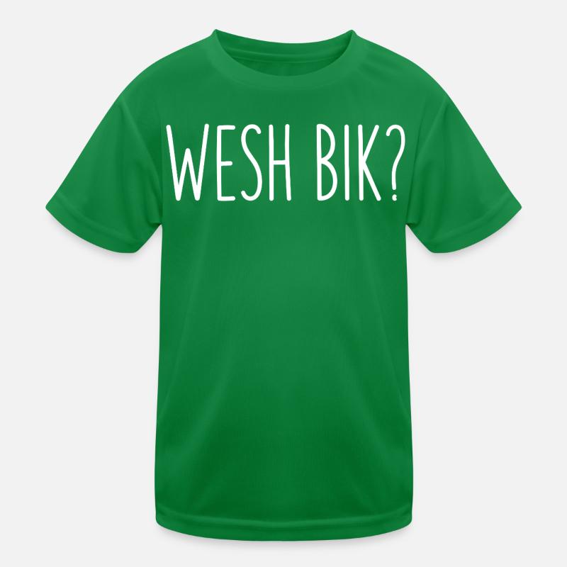 Wesh Bik Arabic Humor Algerian Slang Kids Functional T-Shirt