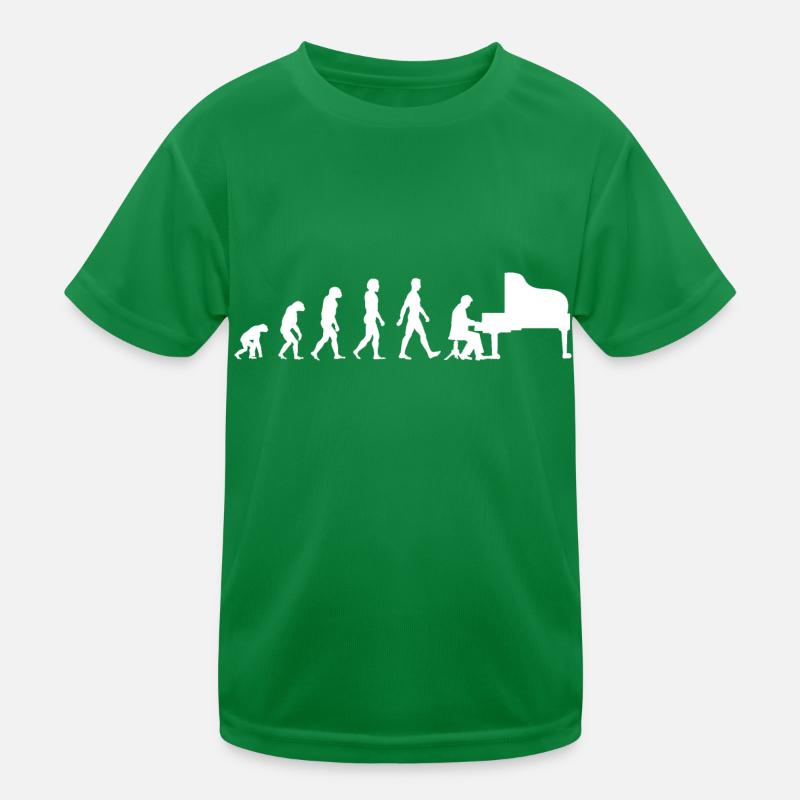 Pianist Evolution Klavier Kinder Funktions-T-Shirt