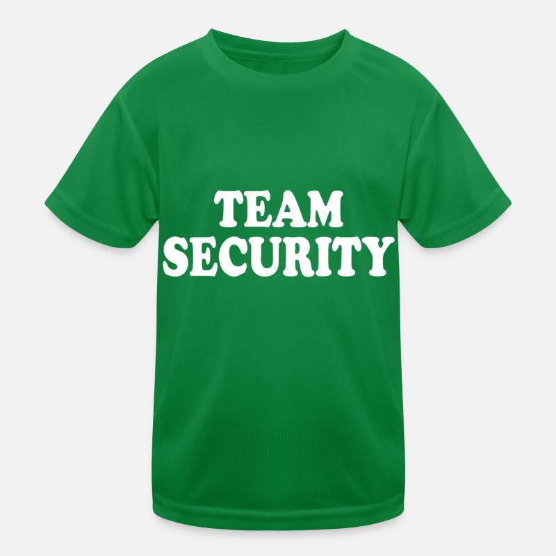 Team security Kinder Funktions-T-Shirt