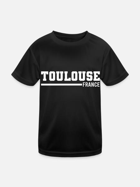 Toulouse | France - Kids Functional T-Shirt - black - Front