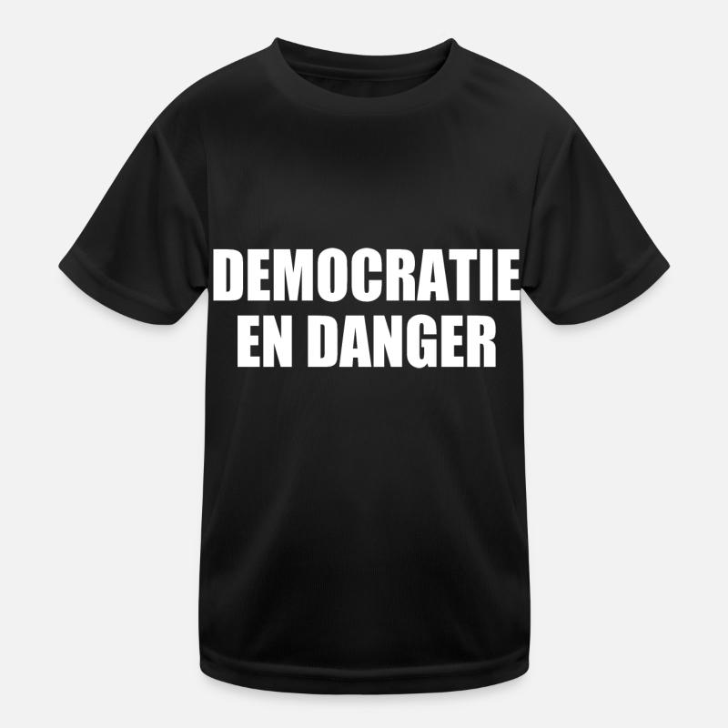 Democracy in danger Kids Functional T-Shirt