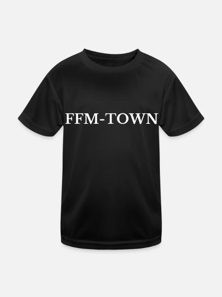 Francfort - T-shirt sport Enfant - noir - Devant