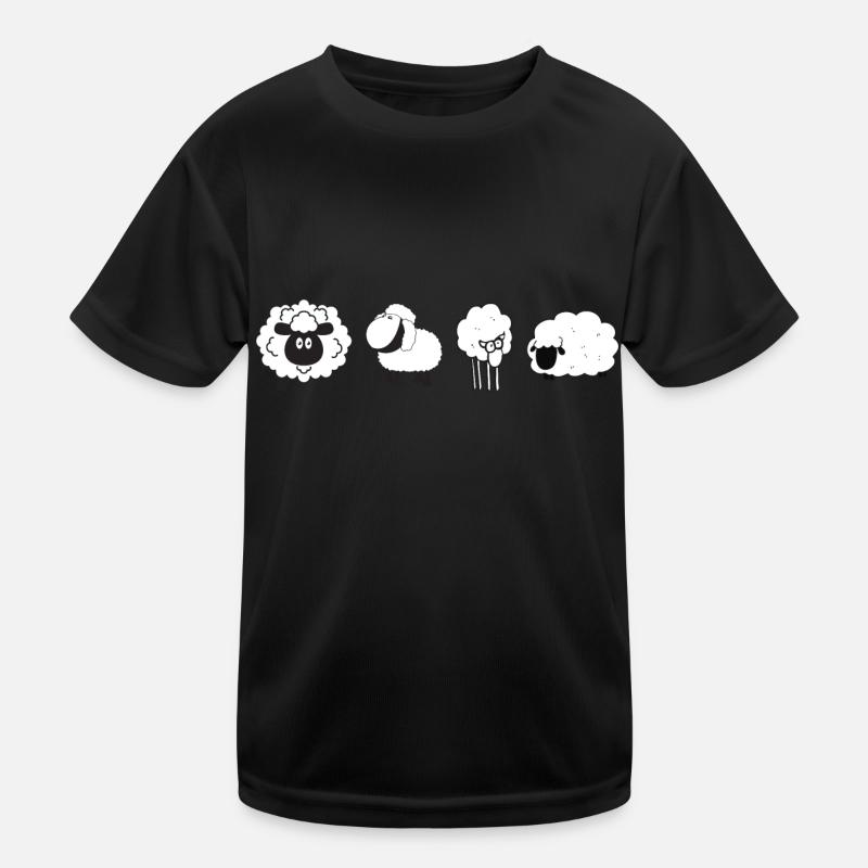 Groupe de moutons amusant T-shirt sport Enfant
