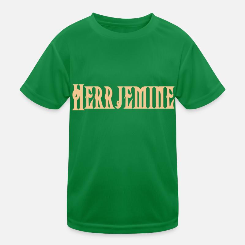 Herrjemine text Kinder Funktions-T-Shirt