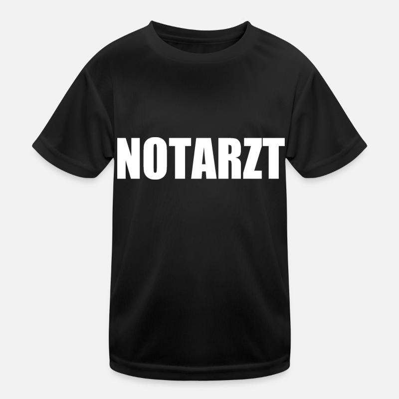 Notarzt Kinder Funktions-T-Shirt