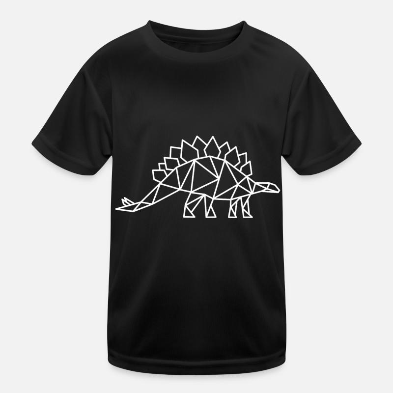 Stegosaurus Geometry Dino Kids Functional T-Shirt