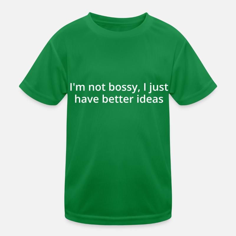 Texte blanc et autoritaire T-shirt sport Enfant