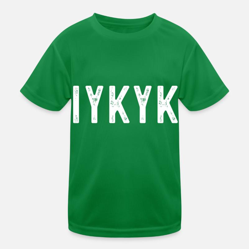 IYKYK Bold Minimalist Expression Kids Functional T-Shirt
