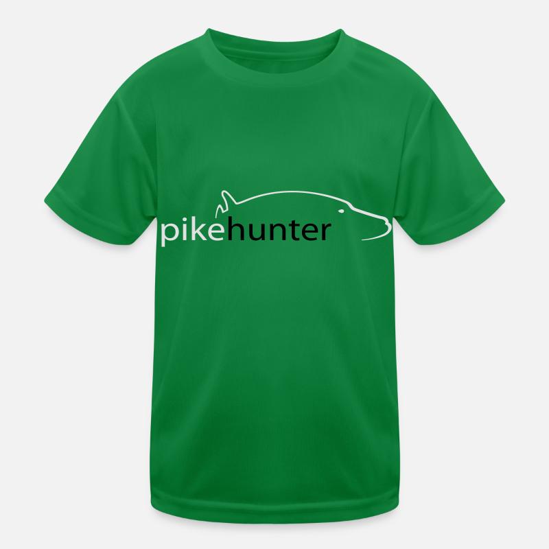 Pike Hunter-Logo Kinder Funktions-T-Shirt