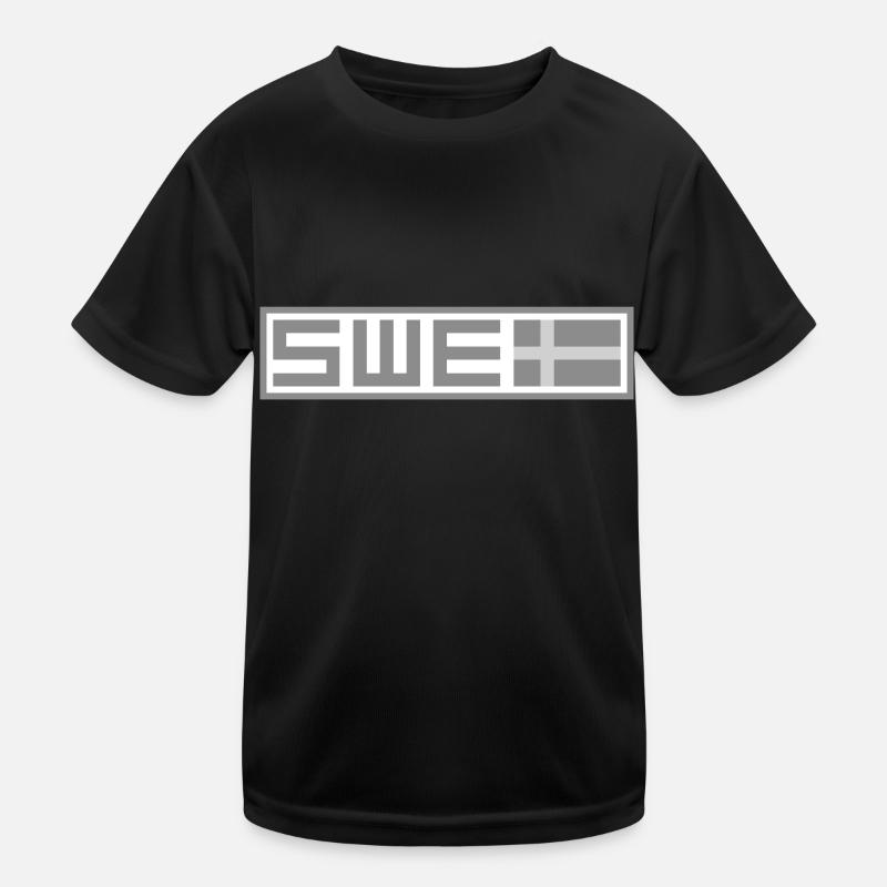 Drapeau tactique de la Suède T-shirt sport Enfant