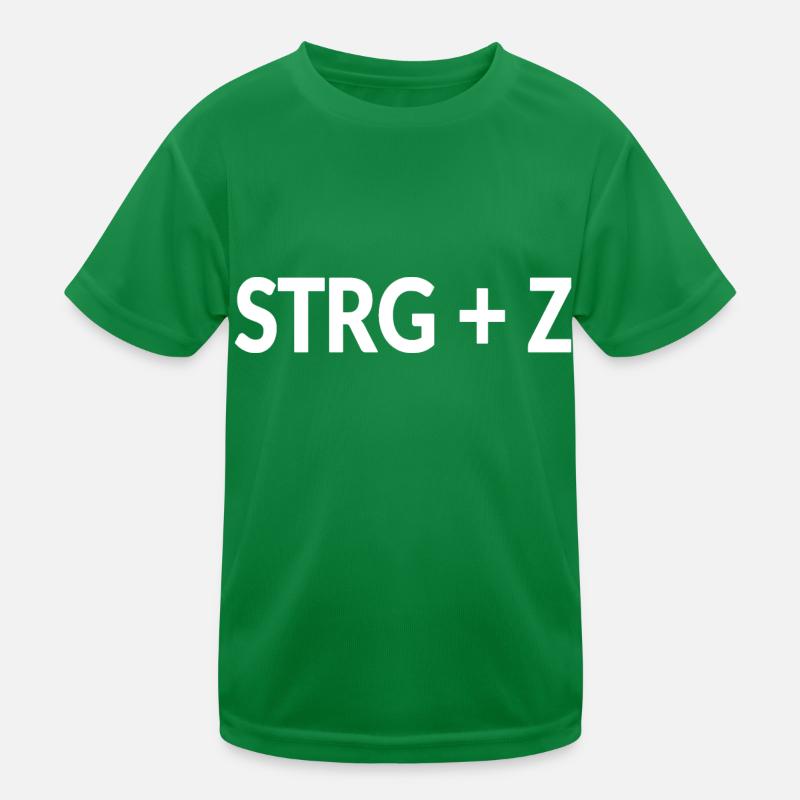 Ctrl+Z Shortcut Undo Design Kids Functional T-Shirt