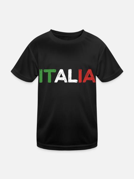 italia summer - Kids Functional T-Shirt - black - Front