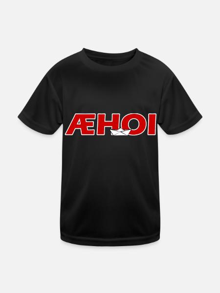 skip AEHOI - Kinder Funktions-T-Shirt - Schwarz