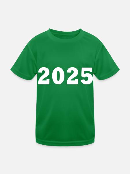 2025 - Kinder Funktions-T-Shirt - Kelly Green - Vorne