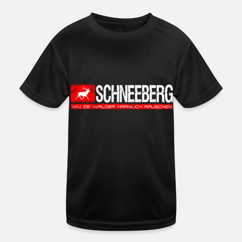Schneeberg Wu de walder haamlich rauschen Kids Functional T-Shirt