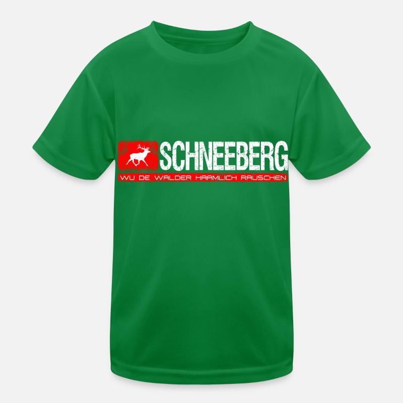 Schneeberg Wu de walder haamlich rauschen Kinder Funktions-T-Shirt