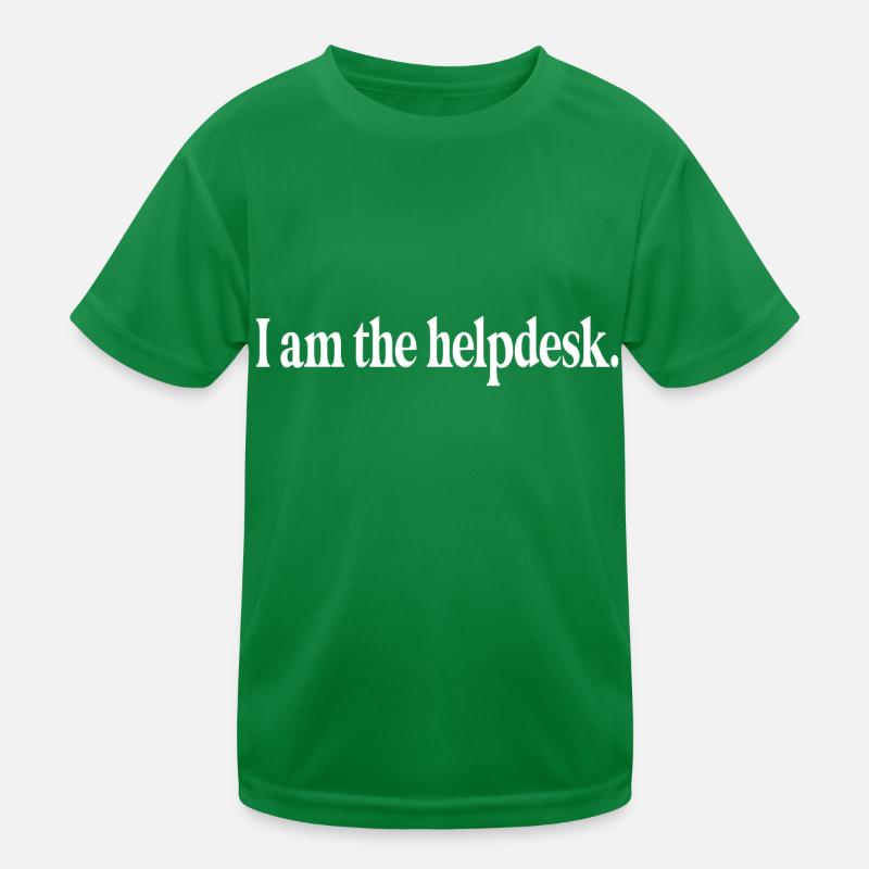 Funny tech computer programmer I am the helpdesk Kids Functional T-Shirt