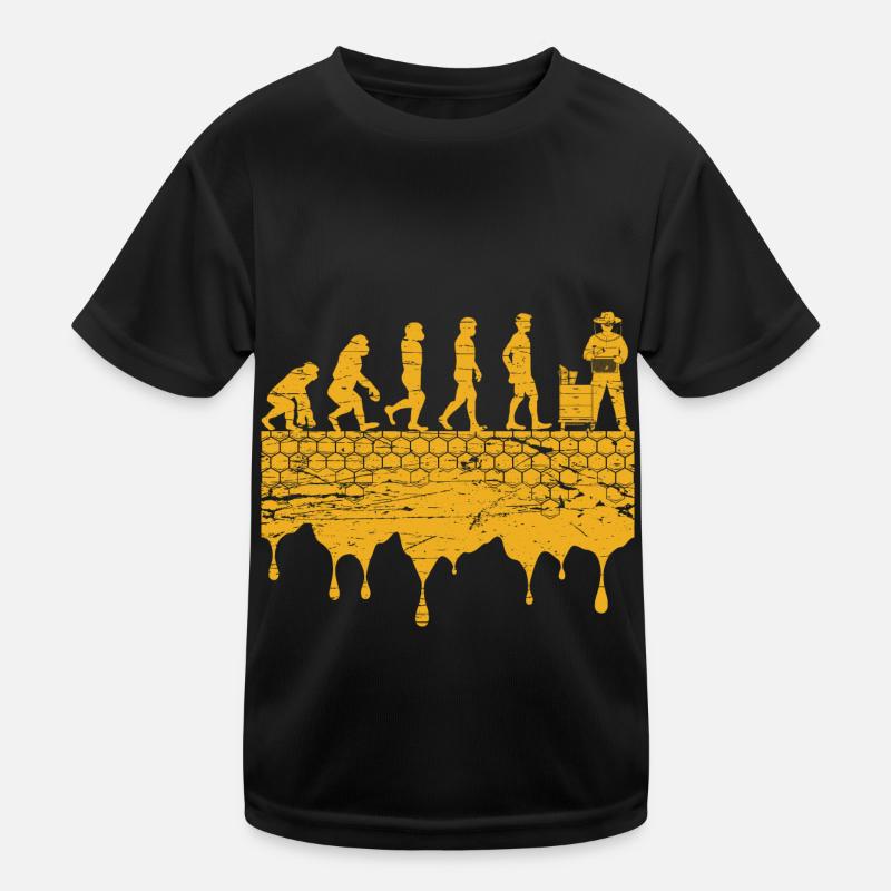 Imker Evolution Imkerei Honigbienen Kinder Funktions-T-Shirt